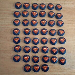 45x DC Comics Superman S Logo 1996 Comic Collectors Promo Buttons Pins